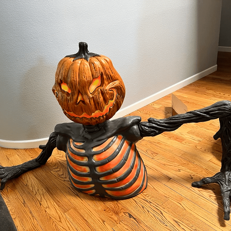 Ground Breaking Pumpkin Skeleton