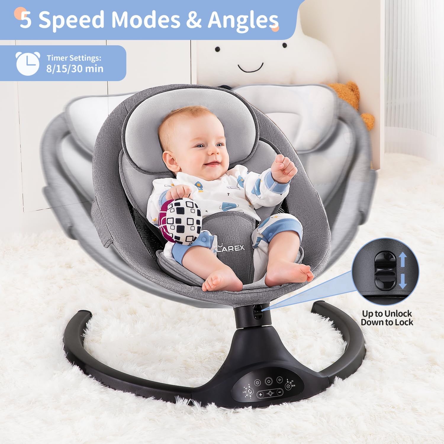 Automatic Baby Swing Chair 🎅 Buy 1, Get 1 FREE! 🎁