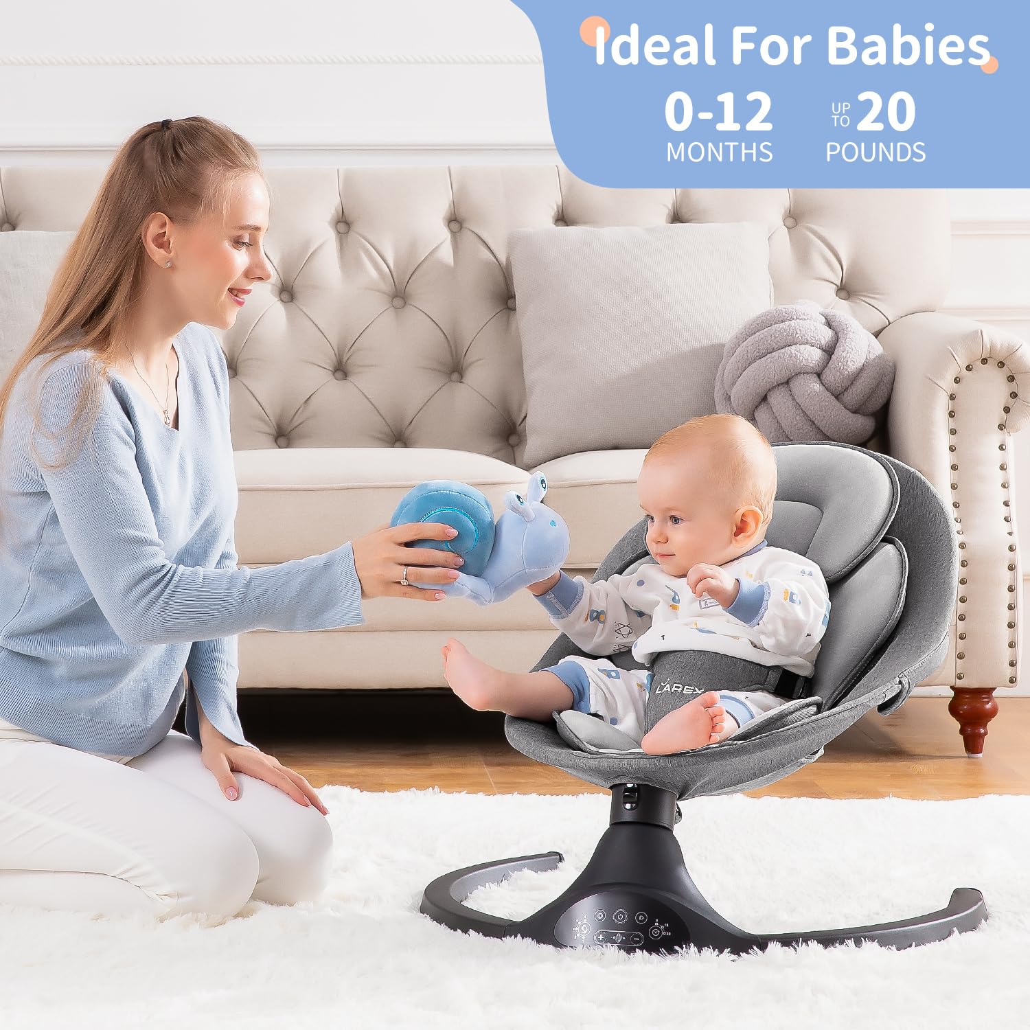 Automatic Baby Swing Chair 🎅 Buy 1, Get 1 FREE! 🎁